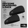 imageTough Headwear Sport Headbands for Men  Workout Headbands for Women  Running Headband Tennis Athletic Sweatband3 Black