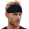 imageTough Headwear Sport Headbands for Men  Workout Headbands for Women  Running Headband Tennis Athletic SweatbandBlack