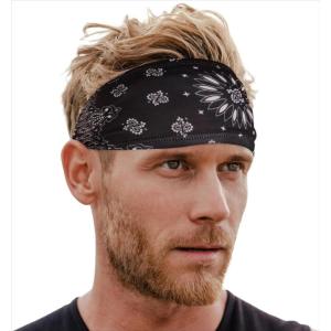 imageTough Headwear Sport Headbands for Men  Workout Headbands for Women  Running Headband Tennis Athletic SweatbandPaisley