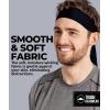 imageTie Headband for Men Tennis Headband for WomenSweat Band for Workout Head Tie for Running Football BasketballAthleticsMidnight Black