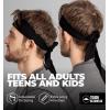 imageTie Headband for Men Tennis Headband for WomenSweat Band for Workout Head Tie for Running Football BasketballAthleticsMidnight Black