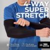 imageTough Outdoors Sun Protection Sleeves  UV Arm Sleeves for Men and Women  Golf Cooling Arm Sleeves  Baseball Sun SleevesBlack  Blue   Pink