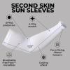 imageTough Outdoors Sun Protection Sleeves  UV Arm Sleeves for Men and Women  Golf Cooling Arm Sleeves  Baseball Sun SleevesBlack  White