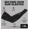 imageTough Outdoors Sun Protection Sleeves  UV Arm Sleeves for Men and Women  Golf Cooling Arm Sleeves  Baseball Sun SleevesBlack