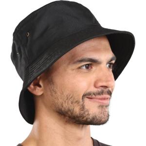 imageSummer Bucket Hat for Women  Fisherman Hat  Beach Bucket Hats for Men  Womens Summer Hat  Bucket Sun Hats for ProtectionBlack