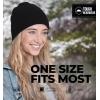 imageBeanie for Women  Warm Winter Hats for Men Knit Hat for Cold Weather Soft Ribbed Beanie Cap ampamp Lightweight Toboggan HatsBlack