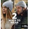 imageBeanie for Women  Warm Winter Hats for Men Knit Hat for Cold Weather Soft Ribbed Beanie Cap ampamp Lightweight Toboggan HatsLight Gray