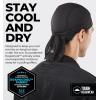 imageCooling Helmet Liners  Do Rag Skull Caps for Men  Cooling Head Wraps Hard Hat Liner  Motorcycle Pirate BandanaBlack