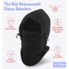 imageKids Winter Hat with Mask  Ski Mask for Kids  Ninja Kids Balaclava ampamp Winter Face Mask for Kids wHood  Toddler BalaclavaBlack