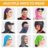 imageNeck Gaiter Face Mask  Face Cover ampamp Sleeve w UV ampamp Dust Protection  Pull Over Masks ampamp Bandana  Fishing Running ampamp Hiking Printed Orange