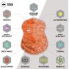 imageNeck Gaiter Face Mask  Face Cover ampamp Sleeve w UV ampamp Dust Protection  Pull Over Masks ampamp Bandana  Fishing Running ampamp Hiking Printed Orange
