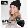imageTough Headwear Daily Knit Beanie  Beanies Hats for Men  Winter Hats for Men ampamp Women  Warm Knitted Hats for Cold WeatherBlack