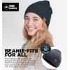 imageTough Headwear Daily Knit Beanie  Beanies Hats for Men  Winter Hats for Men ampamp Women  Warm Knitted Hats for Cold WeatherDark Gray