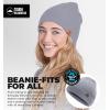 imageTough Headwear Daily Knit Beanie  Beanies Hats for Men  Winter Hats for Men ampamp Women  Warm Knitted Hats for Cold WeatherLight Gray