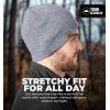 imageTough Headwear Daily Knit Beanie  Beanies Hats for Men  Winter Hats for Men ampamp Women  Warm Knitted Hats for Cold WeatherLight Gray