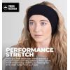imageTough Headwear Fleece Ear Warmer Headband For Women ampamp Men Winter Headband Running Ear Muffs Ear Covers for Cold WeatherBlack