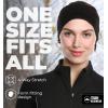 imageTough Headwear Fleece Ear Warmer Headband For Women ampamp Men Winter Headband Running Ear Muffs Ear Covers for Cold WeatherPonytail Black