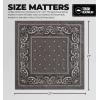 imageTough Headwear Large Bandana Headband  Handkerchief Bandanas for Men ampamp Women  Paisley Bandana Pack  Cowboy ScarfDark Gray
