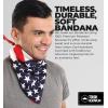 imageTough Headwear Large Bandana Headband  Handkerchief Bandanas for Men ampamp Women  Paisley Bandana Pack  Cowboy ScarfUs Flag