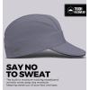 imageTough Headwear Running Hat Running Cap  Moisture Wicking Running Hat Men ampamp Women  Sports Cap ampamp Workout Hats for Men Dark Gray