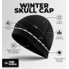 imageTough Headwear Skull Cap for MenMotorcycle Head CapSweat Caps for Men Skull Cap Helmet LinerRunning Beanie ParentBlack  Reflective