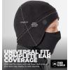 imageTough Headwear Skull Cap with Mask Men Winter Running Gear Motorcycle Winter Gear Helmet Liners Ski Hat Thermal Beanie2in1 Helmet Liner With Face Mask