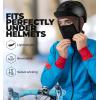 imageTough Headwear Skull Cap with Mask Men Winter Running Gear Motorcycle Winter Gear Helmet Liners Ski Hat Thermal BeanieBrown
