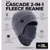 imageTough Headwear Skull Cap with Mask Men Winter Running Gear Motorcycle Winter Gear Helmet Liners Ski Hat Thermal BeanieGrey