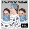 imageTough Headwear Swtich Winter Neck Gaiters For Men ampamp Women Fleece Neck Gaiter Fleece Neck Warmer Ski Gaiter  ReversibleAbstract Modern