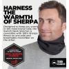 imageTough Headwear Swtich Winter Neck Gaiters For Men ampamp Women Fleece Neck Gaiter Fleece Neck Warmer Ski Gaiter  ReversibleBlack