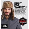 imageTough Headwear Winter Trapper Hat for Men ampamp Women  Winter Hat with Ear Flaps Ushanka Hat Mens Bomber Hats Russian HatBlack