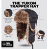 imageTough Headwear Winter Trapper Hat for Men ampamp Women  Winter Hat with Ear Flaps Ushanka Hat Mens Bomber Hats Russian HatBlack