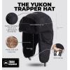 imageTough Headwear Winter Trapper Hat for Men ampamp Women  Winter Hat with Ear Flaps Ushanka Hat Mens Bomber Hats Russian HatClassic Black