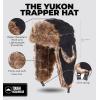 imageTough Headwear Winter Trapper Hat for Men ampamp Women  Winter Hat with Ear Flaps Ushanka Hat Mens Bomber Hats Russian HatQuilted Black