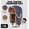imageTough Headwear Winter Trapper Hat for Men ampamp Women  Winter Hat with Ear Flaps Ushanka Hat Mens Bomber Hats Russian HatSlate Gray