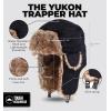 imageTough Headwear Winter Trapper Hat for Men ampamp Women  Winter Hat with Ear Flaps Ushanka Hat Mens Bomber Hats Russian HatWooly Black