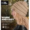 imageTough Headwear Womens Winter Hat  Warm Chunky Cable Knit Beanies  Winter Beanie Hats for Women Cold Weather  Beanies WomenBeige