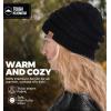 imageTough Headwear Womens Winter Hat  Warm Chunky Cable Knit Beanies  Winter Beanie Hats for Women Cold Weather  Beanies WomenBlack