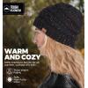 imageTough Headwear Womens Winter Hat  Warm Chunky Cable Knit Beanies  Winter Beanie Hats for Women Cold Weather  Beanies WomenBlack Confetti