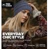 imageTough Headwear Womens Winter Hat  Warm Chunky Cable Knit Beanies  Winter Beanie Hats for Women Cold Weather  Beanies WomenGray Melange