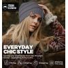 imageTough Headwear Womens Winter Hat  Warm Chunky Cable Knit Beanies  Winter Beanie Hats for Women Cold Weather  Beanies WomenMerino Wool  Dark Gray