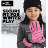 imageTough Outdoors Kids Insulated Waterproof Snow Gloves  Youth Winter Ski Gloves for Girls ampamp BoysPink