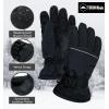 imageTough Outdoors Kids Snow Gloves  Ski ampamp Snowboarding Waterproof Insulated Winter Gloves for Girls Boys ampamp ToddlersBlack