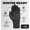 imageTough Outdoors Running Gloves  Touch Screen Ski Glove Liners  Mens Winter Gloves  Glove Liners for Cold Weather