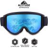 imageTough Outdoors Ski ampamp Snowboard Goggles  OTG Snow Glasses for Skiing Snowboarding ampamp Outdoor Winter Sports