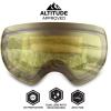 imageTough Outdoors Ski ampamp Snowboard Goggles  OTG Snow Glasses for Snowboarding ampamp Outdoor Winter Sports  Fits Men Women ampamp Youth