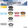 imageTough Outdoors Ski ampamp Snowboard Goggles  Snow Glasses for Motorcycling Outdoor Winter Sports  Fits Men Women Youth