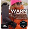 imageTough Outdoors Winter Ski Mittens Men ampamp Women  Adult Snow Mitts for Cold Weather  Waterproof Gloves Snowboarding SkiingM3  Black