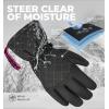 imageTough Outdoors Womens Waterproof Ski Gloves  Adult Snowboarding GlovesLarge