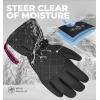 imageTough Outdoors Womens Waterproof Ski Gloves  Adult Snowboarding GlovesMedium